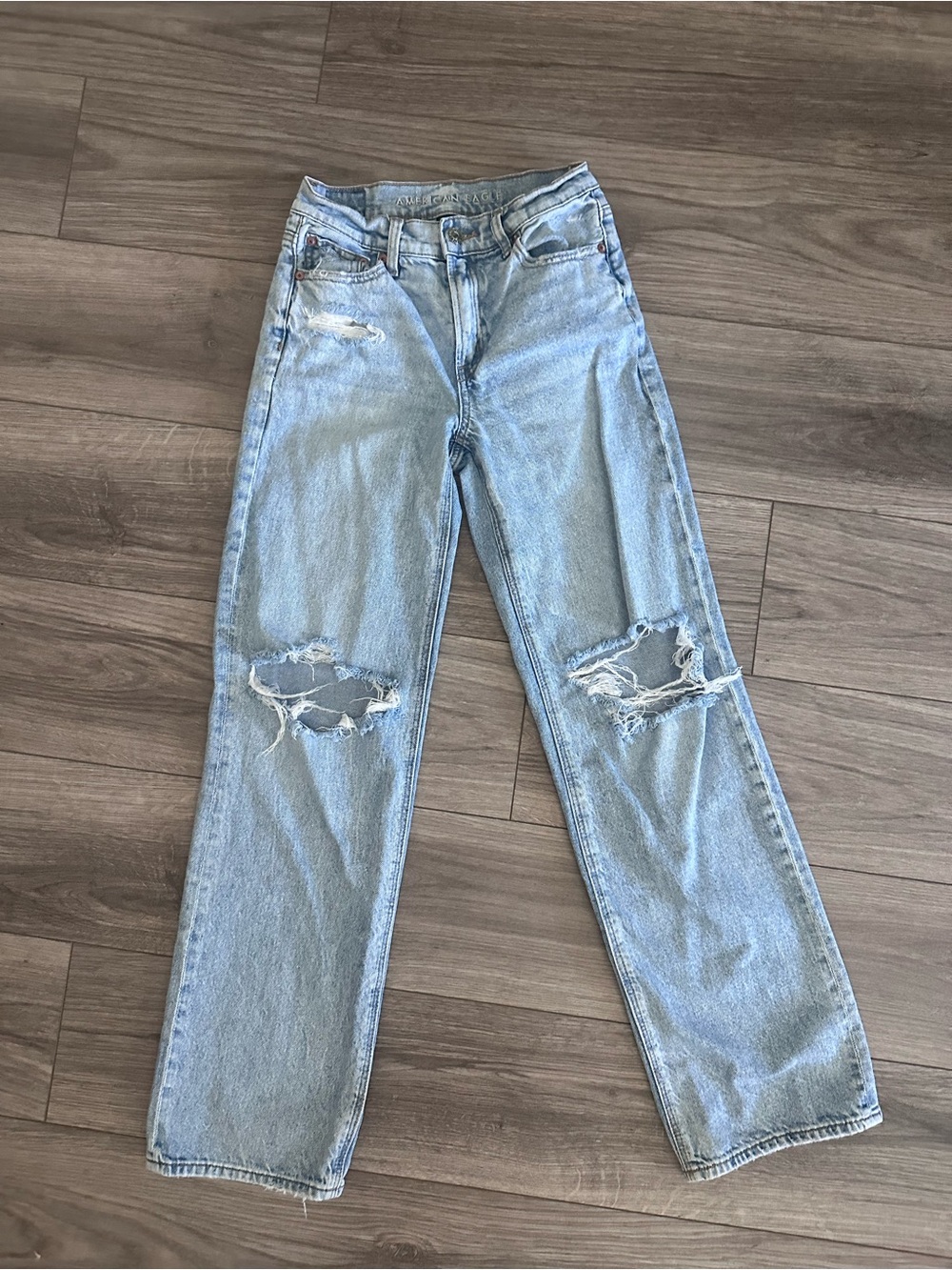 AR Distressed Wide-Leg Women’s Jeans